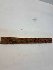 Panel de Madera de Teca Vintage, Estilo Moderno de Mediados de Siglo, Tallado en Relieve, Artesanía, Decoración de Pared para Hogar u Oficina, Muebles de Exterior - Product Image 2