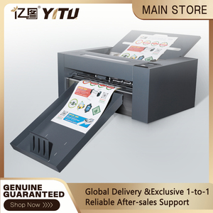 Servo motor Automatic Sheet Fed Label Die Cutting Machine for Advertising Sign Auto-feeding High-speed label cutter HY370S - Product Image 1
