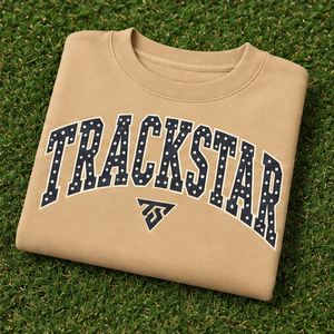 Sudadera de cuello redondo con letras de polka dots color camel para mujer, manga larga, logotipo personalizado - Product Image 6