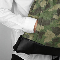 Sac de sport unisexe pliable en toile souple avec fermeture éclair camouflage, grande capacité, imperméable, en polyester, pour entraînement, fitness, yoga