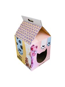 Casa de Juegos Portátil para Perros y Gatos, Fabricada con Materiales Reciclados Ecológicos, Autoensamblable y Personalizable, de Cartón Corrugado - Product Image 3