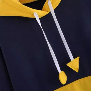 เสื้อฮู้ดดี้ทรงสลิมฟิต ผ้าถักลายบล็อกสี 100% โพลีเอสเตอร์ สไตล์ลำลอง พิมพ์โลโก้ตามสั่ง สำหรับผู้ชาย - Product Image 4