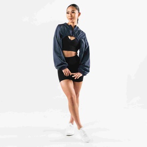 Veste coupe-vent décontractée épaisse, imperméable et respirante à fermeture éclair, idéale pour le yoga et le fitness en hiver, pour femme - Product Image 6