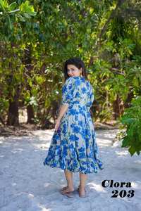 Vestido de Fiesta Elegante de Diseño Indio, en Tela de Rayón con Estampado Digital, Estilo Bollywood, Casual, Último Modelo Exclusivo, Superventas - Product Image 2