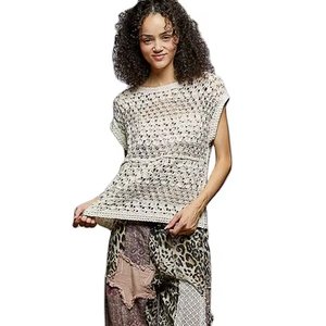 เสื้อโครเชต์คอกลมลายฉลุ POL - Product Image 1