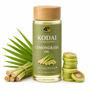 Aceite Esencial de Limoncillo de Tamil Nadu 100% Puro y Natural de Primera Calidad, Destilado al Vapor, para Aromaterapia y Cuidado Facial, Kodai Global Export - Product Image 1