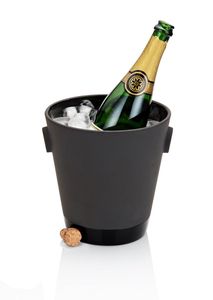 Decorative beverage container party <b>serving</b> cooler metal tub for drinks elegant hosting accessory ice bucket with finish - Product Image 6