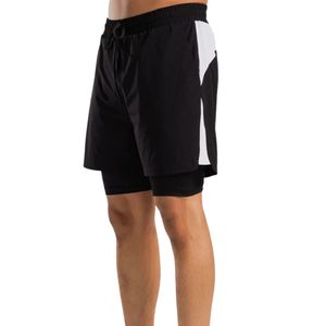 Pantalones Cortos Deportivos Negros con Bolsillo con Cremallera para Hombre, Secado Rápido, para Entrenamiento, Atletismo, Running, Ropa Deportiva, Logotipo Personalizado, Precio de Fábrica - Product Image 3