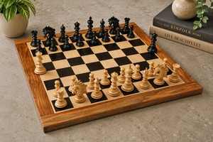 Juego de ajedrez de madera - Product Image 3