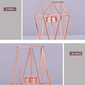 เชิงเทียนโลหะแบบตั้งพื้นพร้อมที่วางเทียนตกแต่งทรงสูงสำหรับโรงแรม ร้านอาหาร และงานแต่งงาน ในราคาส่งออก - Product Image 4