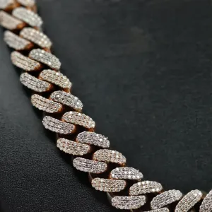 Collar de Cadena con Circonitas Cúbicas Chapado en Oro de 18K para Hombre, Estilo Hip Hop, Joyería de Moda para Fiestas - Product Image 3