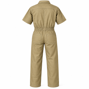 Custom Logo <b>Men</b> Safety Coverall Industrial Workwear Short Sleeve Boiler Suit <b>Overalls</b> Solid Color Custom Workwear Safety Suit - Product Image 2