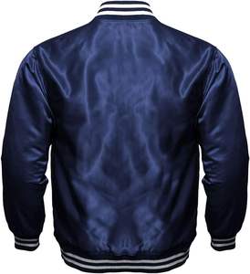 Veste Bomber Universitaire OEM Homme en Tissu Satiné Respirant avec Capuche et Logo Personnalisé, Emballage Individuel pour l'Hiver – Grande Vente - Product Image 5