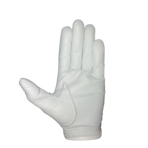 Guante de Golf SAAR INDUSTRIES de Cuero Cabretta Genuino Blanco de Alta Calidad, para Mano Izquierda, Antideslizante, Unisex, con Cierre de Velcro - Product Image 4