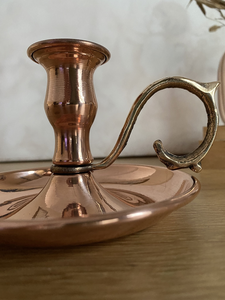 Ensemble de bougeoirs coniques en cuivre faits à la main, décoration de mariage rustique, support de bougie vintage en cuivre, bougeoirs décoratifs pour table - Product Image 4