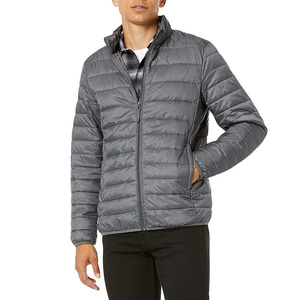 Custom Logo Casual for Men Thick <b>Warm</b> Outdoor Outwear Stand Collar Zipper Wholesale Windproof Puffer Jacket With Hoodie - Product Image 1