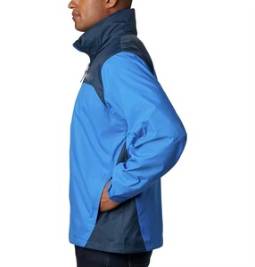 Veste coupe-vent à capuche, vêtement décontracté d'automne, fermeture éclair, matière polyester, couleur unie, coupe classique - Acheter le produit sur Alib - Product Image 4