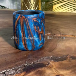 Soporte para quemador Bakhoor de madera y resina hecho a mano de primera calidad con acabado artístico para fragancia árabe Oud hogar y decoración Majlis - Product Image 1