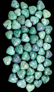 ล่าสุดปี 2024 คุณภาพดีที่สุดทับทิม Zoisite หินหัวใจอวบน้ําดีโชคดีทับทิม Fuchsite คริสตัลบําบัดอัญมณีขายส่ง - Product Image 4