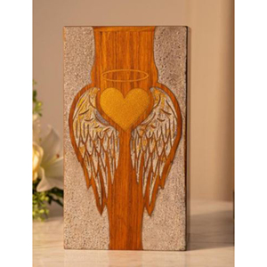 Custom Wooden Memorial Urn for Loved Ones Elegant Walnut Wooden Urn for Ashes by AYAANS - Product Image 1