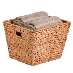 Panier de rangement durable fait à la main en jacinthe d'eau pour salle de bain pour jouets et animaux domestiques - Product Image 6