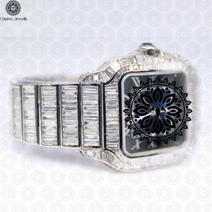 Charm Jewells Montre mécanique analogique de luxe pour homme en acier inoxydable avec verre cristal, cadran de 40 mm, résistance à l'eau 10 bars, date automatique - Product Image 3