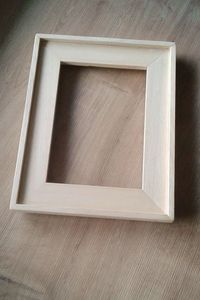 Beaded Wood Mirror <b>Frame</b> Handmade Wooden Wall Mirror Home Decor Entryway Bathroom Dressing Table Mirror Vertical Display Holder - Product Image 5