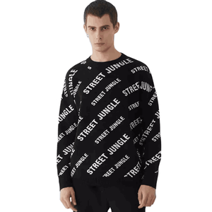 Pulls en mohair unisexes pour hommes, col rond, coton, pull d'hiver, tendance, respirant, pull en mohair pour hommes, tricoté chaud - Product Image 3