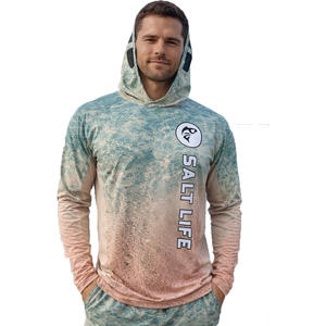 Sweat à capuche de pêche performant pour hommes avec ventilation, protection solaire UPF 50+, chemise de pêche à manches longues, séchage rapide, respirant - Product Image 1