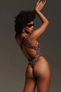 Body elástico transpirable de una pieza para mujer, ajustado, para pole dance, lencería moldeadora, mono elástico. - Product Image 3