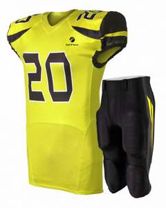 ชุดยูนิฟอร์มอเมริกันฟุตบอลขายส่ง ดีไซน์ล่าสุด ชุดยูนิฟอร์มอเมริกันฟุตบอลพร้อมแผ่นรองไหล่ - Product Image 3