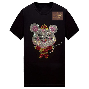 Fabricant pakistanais de t-shirts pour hommes avec strass, vente en gros de t-shirts pour hommes avec strass pour une vente à succès - Product Image 1