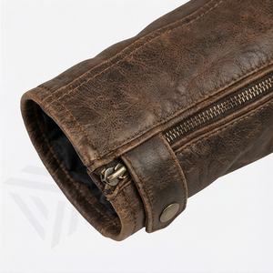 Veste de moto en cuir véritable pour homme de qualité supérieure, nouvelle arrivée, vestes de moto d'hiver, protections amovibles, personnalisables - Product Image 6