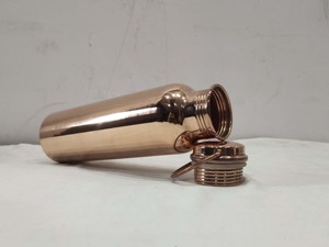 100% Pure Copper Vintage Water Bottle Handcrafted Diamond Hammered Pattern <b>Large</b> Capacity Leak-Proof Eco-Friendly Customized - Product Image 6