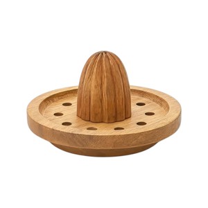 Presse-agrumes manuel en bois naturel avec bol, pour citron et orange, outil d'extraction de jus, vente en gros - Product Image 6