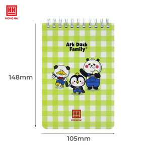 Nuevo Artículo Hong Ha Oringa A7, Cuaderno Espiral de Tapa Dura, Diseño Compacto, Cubierta Laminada, Regla Transparente, Papel Natural, 74x105mm, Digital - Product Image 4