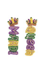 Handmade Elegant Beaded Drop Earrings From India <b>New</b> Stylish Multi-Color Hand Embroidery High Quality Trendy <b>Prime</b> Jewelry - Product Image 3