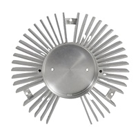 Radiateur en aluminium forgé à froid sur mesure OEM pour le refroidissement des CPU et GPU des serveurs IA, haute performance, anodisé noir, série 1000