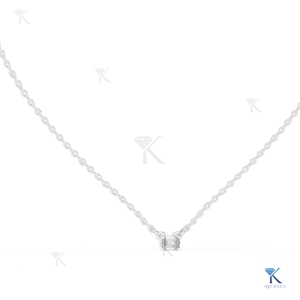 Collar con Colgante de Diamante Cultivado en Laboratorio de 0.25 Ct, Corte Esmeralda, Oro Sólido de 14K/18K, Elegante y Minimalista para Mujer, Ideal para Fiestas y Bodas - Product Image 2