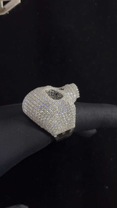 Moissanite Skull <b>Ring</b> Iced Out Luxury Hip Hop Statement Jewelry Mens Gothic Fashion <b>Ring</b> - Product Image 5
