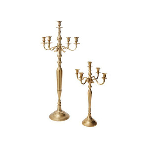 Classic Royal Look Gold Finish Metal <b>Candle</b> Holder Stand for Luxury Interior and Wedding Decoration - Product Image 4