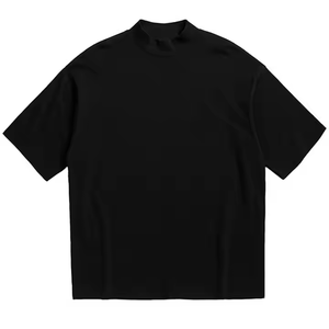 Highly Customized Men's Oversized Drop Shoulder Fashion O-Neck Graphic Blank Mens t Shirts 100% Cotton - Product Image 2