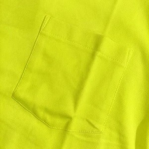<b>Men</b> High Visibility Cotton <b>Work</b> T-<b>Shirt</b> With Pocket Yellow - Product Image 6