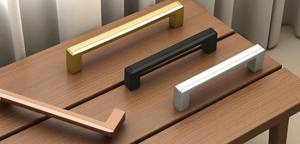 Poignée de meuble moderne minimaliste en acier inoxydable |   Poignée de tirage de la série Diamond de 12 mm pour cuisine et appartement |   Finitions et tailles multiples - Product Image 5