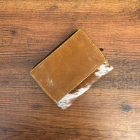 Barat asli desainer tangan Tooled kulit wanita Clutch dompet modis penjualan laris kulit sapi asli dompet tempat kartu ramping