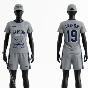 Uniforme de Floorball en Maille de Polyester Premium 180 GSM Bleu Ciel avec Panneaux Sublimés et Logo d'Équipe Personnalisé - Product Image 2