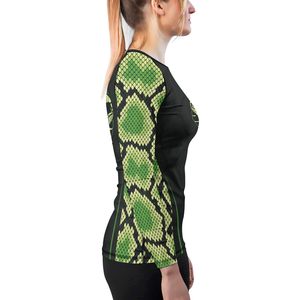 Custom Made Unisex Rashguard OEM Silk Screen Printed UPF 50+ UV Protection Compression Lightweight Polyester/Spandex Quick Dry - Product Image 4