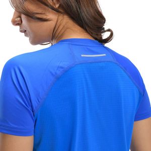 Camiseta Deportiva para Mujer, Color Azul Rey, Transpirable, de Secado Rápido, Ligera, para Gimnasio, Fitness, Entrenamiento Atlético - Product Image 2