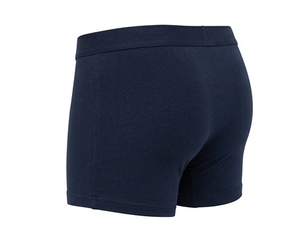 Boxers pour hommes bleu marine, tissu tricoté confortable, lavable en machine, coupe classique - Product Image 4