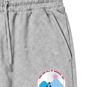 Pantalon de jogging en molleton gris avec écusson brodé Jack & Jill, taille élastique, cordon de serrage, poches latérales et chevilles à revers - Product Image 3